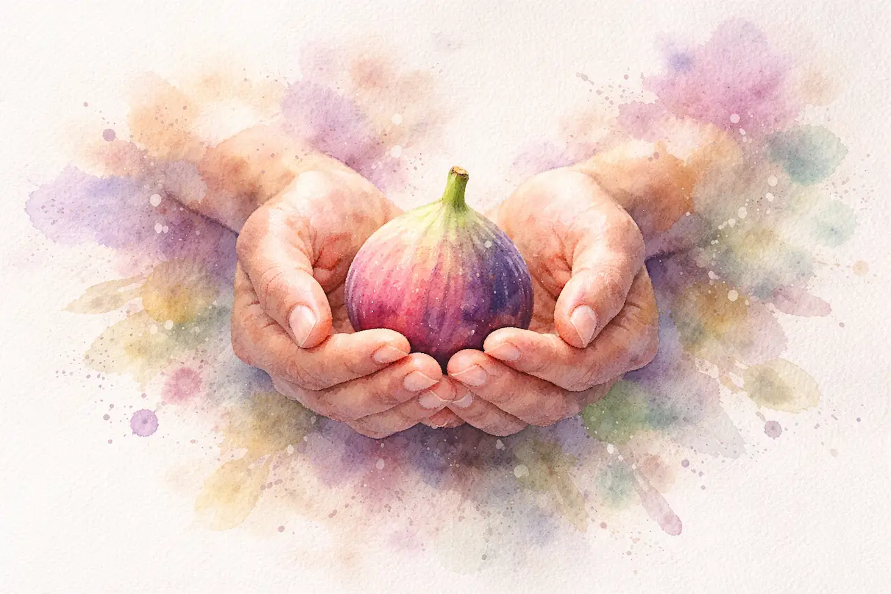 Persona practicando alimentación consciente en un entorno tranquilo